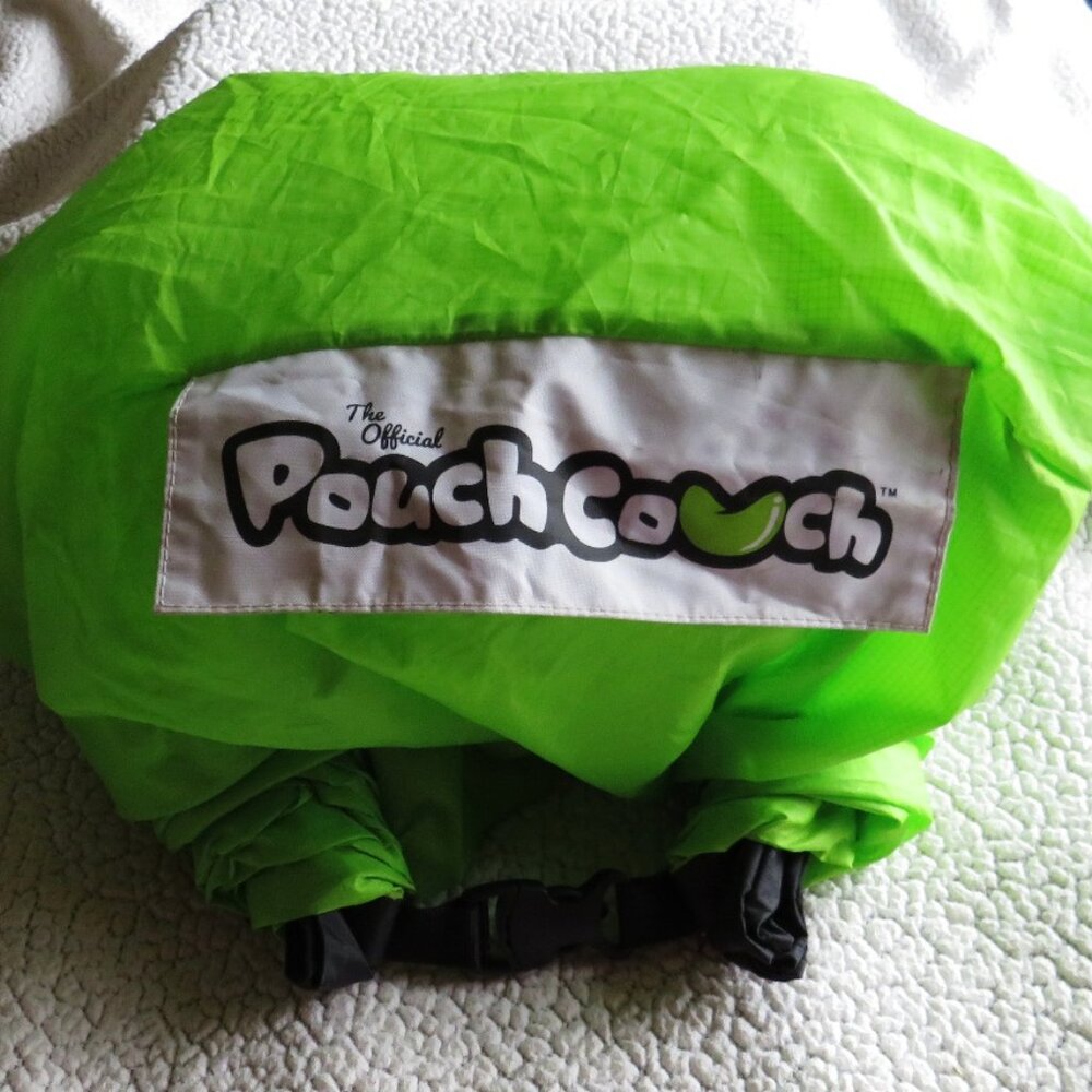 Lime Green OFFICIAL POUCH COUCH - Inflatable, portable couch.